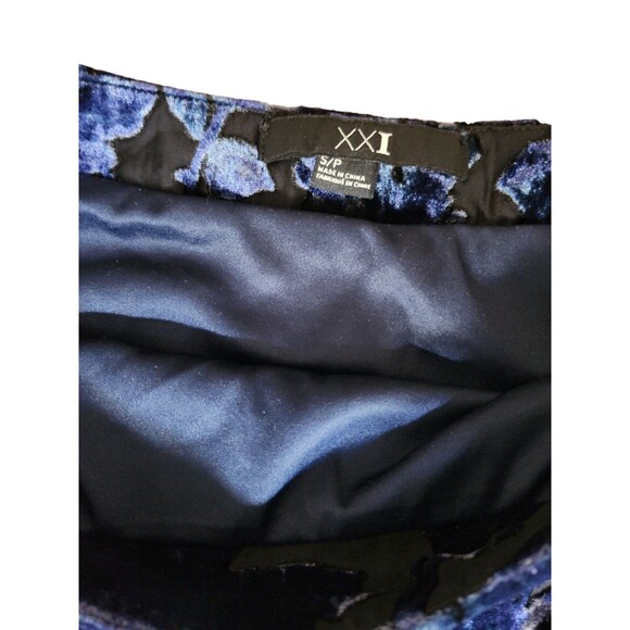 XXI Forever 21 Whimsigoth Velvet Burnout Maxi Skirt Juniors Small Fairy Grunge - Picture 6 of 11